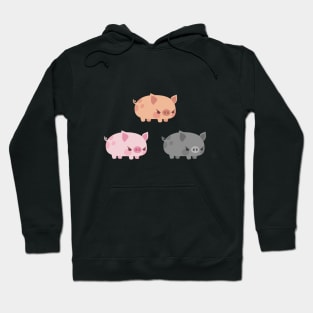 Three grumpy little pigs Hoodie